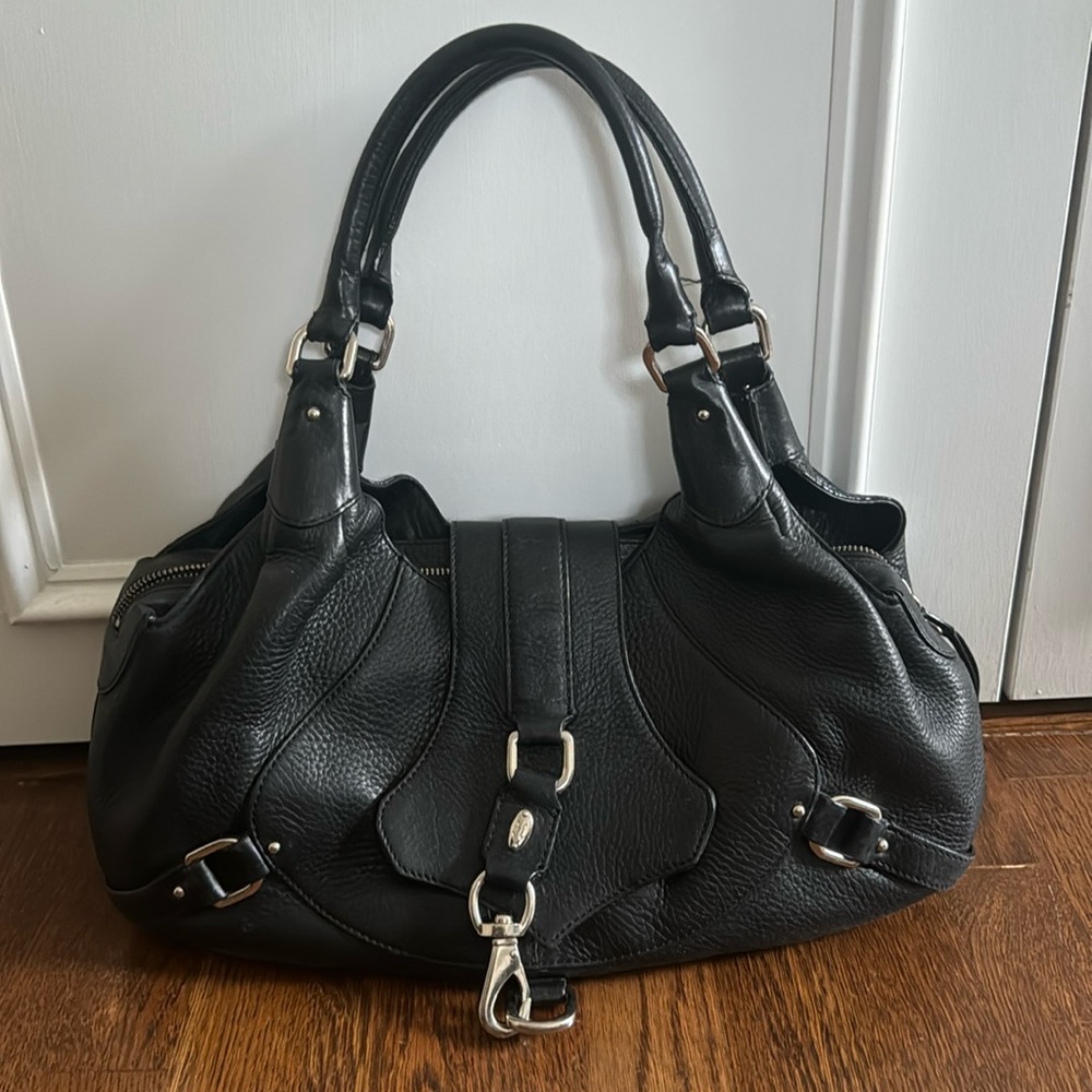 Cole Haan Black Leather satchel bag